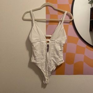 White sexy swim suit